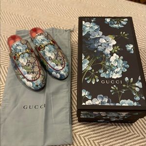 NEW - Gucci Princetown GG Flora Slides